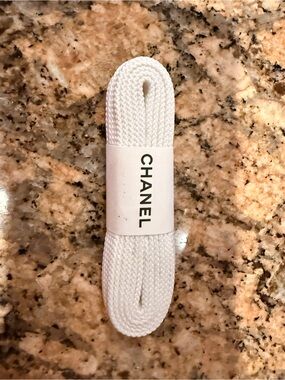 AUTHENTIC BRAND NEW WHITE CHANEL SHOELACES